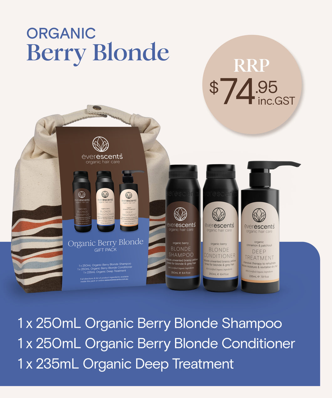 Everescents Organic Berry Blonde Christmas Pack