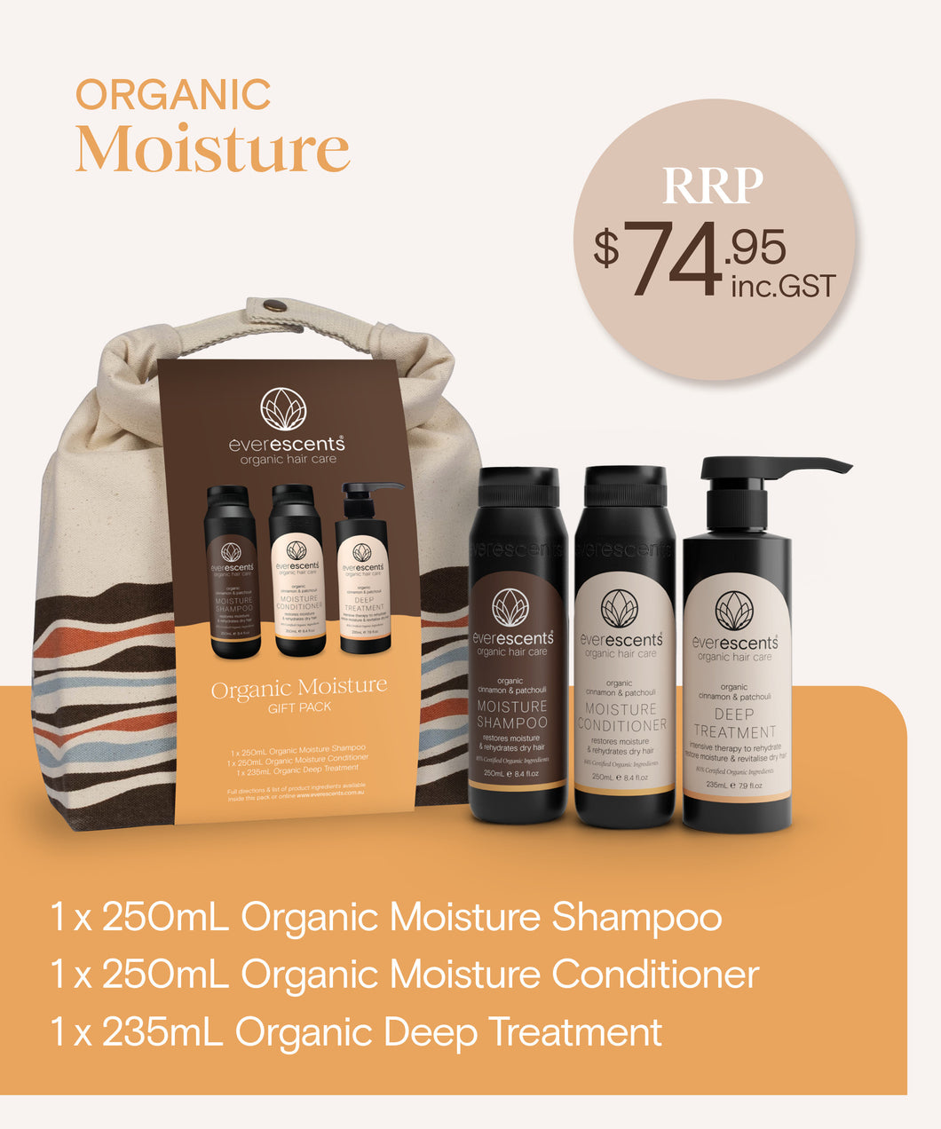 EverEscents Organic Moisture Christmas Pack