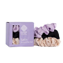 Load image into Gallery viewer, Clever Curl Satin Scrunchie Set
